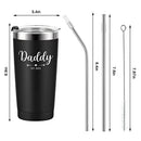Daddy and Mommy Est 2023 Travel Tumbler, New Parents Insulated Tumblers 20Oz