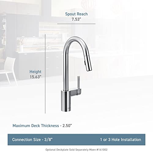Align One-Handle Modern Kitchen Pulldown Faucet with Reflex and Power Clean Spray Technology