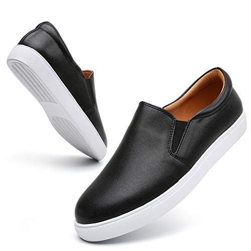 Women Loafers Classic Leather Slip On Shoes