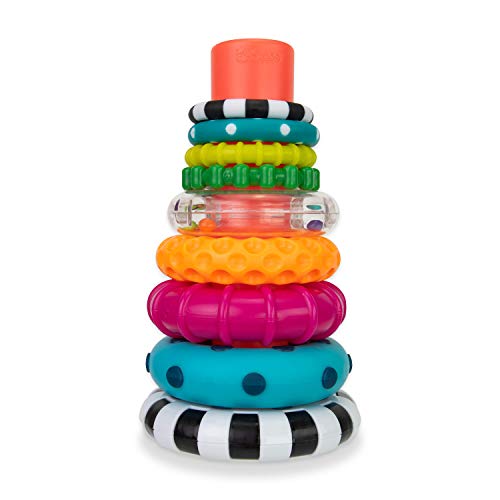 Stacking Ring STEM Learning Toy, Age 6+ Months, Multi, 9 Piece Set