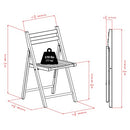 4-PC Folding Chair Set - Parent,Natural Finish, Set of 4