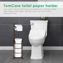 Toilet Paper Holder Toilet Paper Stand and Dispenser for 3 Spare Rolls Metal Wire