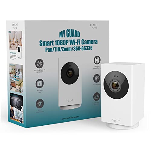 Indoor Security Camera, 1080P 360 Degree Pan WiFi Camera 2.4GHz, 2-Way Audio