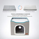 Cat Bed for Indoor Cats -Large Cat Cave for Pet Cat House