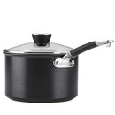 Anolon Smart Stack Hard Anodized Nonstick Cookware, 11 Piece Set, Black