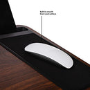 Home Office Lap Desk with Device Ledge, Mouse Pad, and Phone Holder