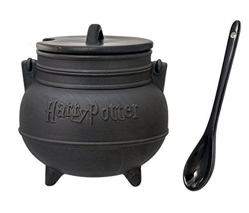 Harry Potter Cauldron Soup Mug with Spoon, Standard, Black