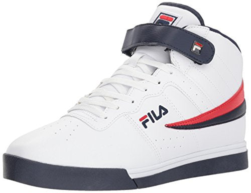 Fila Men's Vulc 13 MID Plus 2 Walking Shoe, White Navy red-125, 11 D US