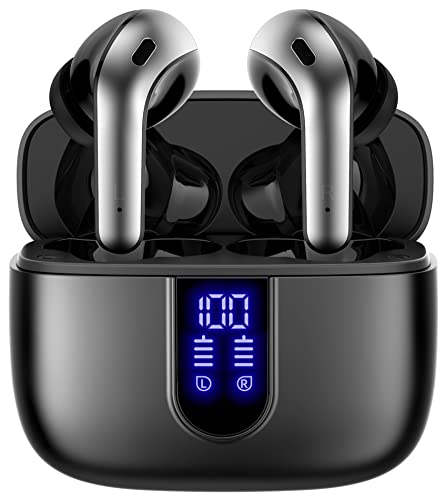Bluetooth Headphones True Wireless Earbuds 60H Playback LED Power Display Earphones