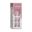 Press-On Manicure, Gel Nail Kit, Short Length, “Champagne Pink”, Polish-Free Solid Color