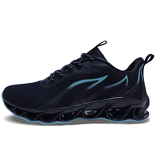 Men Running Shoes Casual Best Slip Walking Training Workout Sneakers, Dark Blue