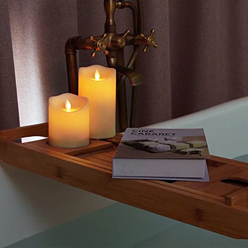Waterproof Flickering Flameless Candles, Outdoor Indoor Battery Operated LED