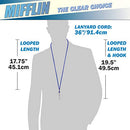 Lanyard with Horizontal ID Name Badge Holder + Paper Inserts 3-Piece Kit