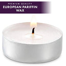 Unscented Tea Lights Candles in Bulk | 100 White, Smokeless, Dripless & Long Lasting