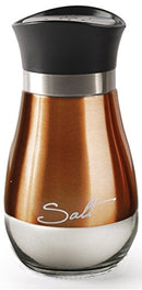 Cafe Contempo Elegant Glass Salt and Pepper Shakers Dispenser,  Jar Bottle 4.4 oz,