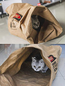 Crinkle Paper Cat Tunnel for Indoor Cats, Unbreakable Cat Cave Tunnel Toy