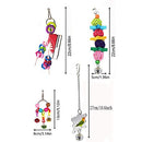 Bird Parakeet Cockatiel Parrot Swing Toys, 19 Pcs Pet Bird Cage