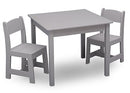 Kids Wood Table and Chair Set (2 Chairs Included) - Ideal for Arts & Crafts