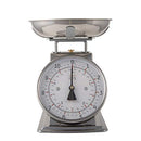 Stainless Steel Analog Kitchen Scale, 11 Lb. Capacity, Silver