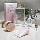 Mothers Day Bath Gift Set - Spa Gift Basket with Milky Coconut, Vitamin E Body Scrub