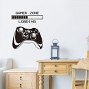 Gamer Wall Decal, Game Zone Loading Wall Stickers, Video Game Controller Decor
