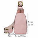 Women Chest Bag Sling Bag Small Crossbody PU Leather Satchel Daypack