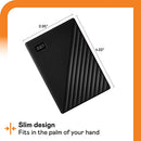 4TB Portable External Hard Drive with backup software and password protection
