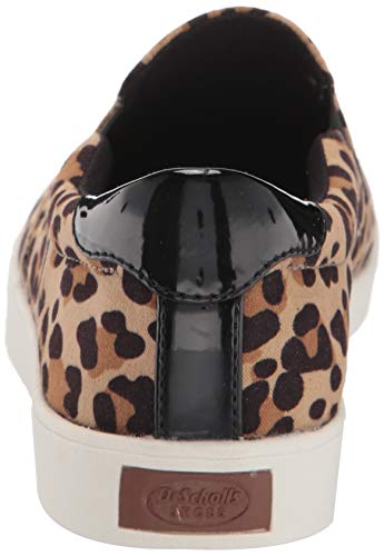 Dr. Scholl's Shoes Women's Madison Sneaker, Tan/Black Leopard Microfiber, 9