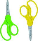 Right- & Left-Handed Scissors For Kids, 5’’ Blunt Safety Scissors, Assorted, 2 Pack