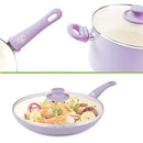 GreenLife Soft Grip Healthy Ceramic Nonstick, Cookware Pots and Pans Set, 16 Pcs