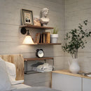 Floating Shelves Wall Mounted, Rustic Wood Bathroom Shelves Over Toilet with Paper