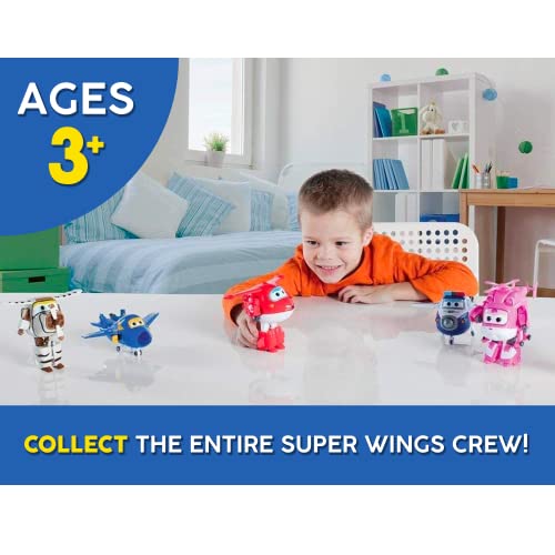 Super Wings - 5" Transforming Jett Airplane Toys Vehicle Action Figure| Flying Plane