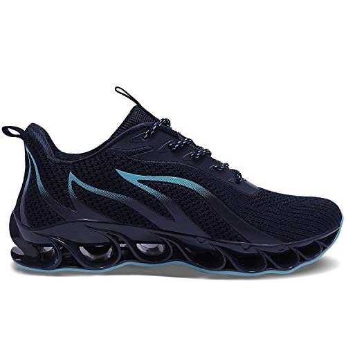 Men Running Shoes Casual Best Slip Walking Training Workout Sneakers, Dark Blue