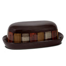 Taos Butter Dish, 7.75 Inches, Brown