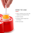 Mini Pop Molds, 9 Miniature Popsicle Molds With Sticks and Drip-guards