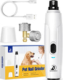 Dog Nail Grinder, Upgraded Cat Dog Nail Trimmers Super Quiet Dog Nail Clipper