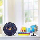 Chic Houses Space Science Clock Solar System Planet Bathroom Kitchen Wall Clock