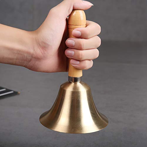 Super Loud Solid Brass Hand Call Bell