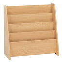 Wide 4 Pocket Magazine Rack, Light Brown