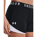 Under Armour Women's Play Up 3.0 Shorts , Black (002)/White , Medium