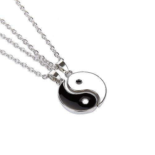 Yinyang Personalized Matching Puzzle Diagrams Best Friend Necklaces Gifts