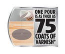 Varathane 363903 Super Glaze Pour-On High Gloss Epoxy, Quart, Classic Gray