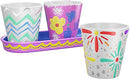 Paint & Plant Stoneware Flower Gardening Kit - Gifts for Girls & Boys