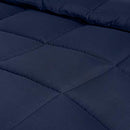 Utopia Bedding All Season 250 GSM Comforter - Soft Down Alternative Comforter - Plush Siliconized Fiberfill Duvet Insert - Box Stitched (Full/Queen, Navy)