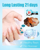 6 in 1 Nail Glue Gel for Acrylic Nails Long Lasting, Curing Needed UV Extension Glue