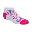 PUMA Girls' 6 Pack Low Cut Socks Sockshosiery, grey/pink, 5-6.5