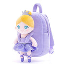 Toddler Backpack Kids Backpack with Soft Ballerina Baby Doll Purple Age 2+