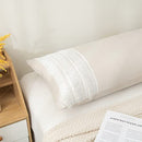 Boho Body Pillow Cover of 1, Boho Decorative Pillow for Bed with Pocket Closure Beige