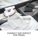 Sharper Image SI-755 Mini Steam Iron with Dual Voltage for Travel, White