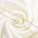 14K Gold Filled Layered Beaded A Letter Initial Bracelet Personalized Disc Charm Bracelet